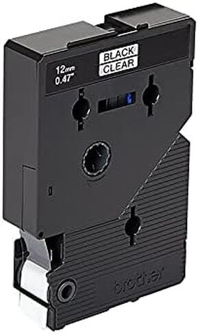 Brother TC10 TC Labeling Tapes for P-Touch Labelers, 1/2-Inch w, Black on Clear, 2/Pack in Saudi Arabia