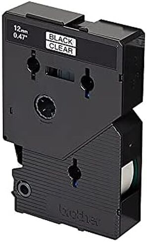 Brother TC10 TC Labeling Tapes for P-Touch Labelers, 1/2-Inch w, Black on Clear, 2/Pack in Saudi Arabia