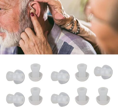 10pcs Ear Tips, Soft Silicone Earplug Domes for BTE,ITE and Pocket Ear Bud Replacements (Medium) in Saudi Arabia