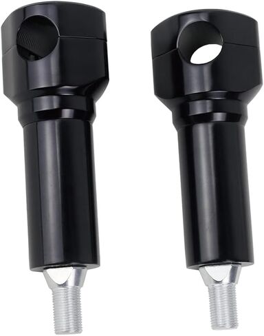 POWERJAMES 5" Tall Black Springer Handlebar Riser 1.0 inch for Harley Davidson FLSTS FXSTS Heritage Springer Cross Bones Bad Boy Softail Springer in Saudi Arabia