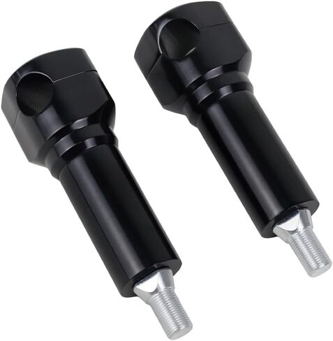 POWERJAMES 5" Tall Black Springer Handlebar Riser 1.0 inch for Harley Davidson FLSTS FXSTS Heritage Springer Cross Bones Bad Boy Softail Springer in Saudi Arabia