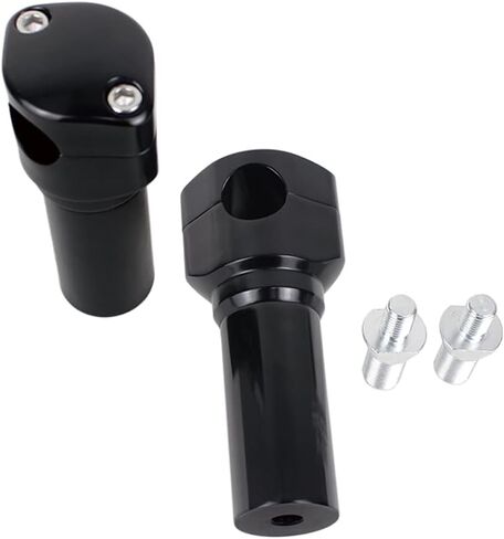 POWERJAMES 5" Tall Black Springer Handlebar Riser 1.0 inch for Harley Davidson FLSTS FXSTS Heritage Springer Cross Bones Bad Boy Softail Springer in Saudi Arabia