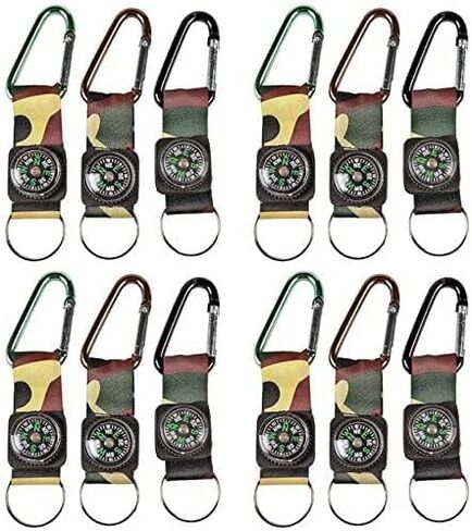 Army Military Play Set | 12 Camouflage Compass Key Chains + Dog Tag Necklaces in Saudi Arabia