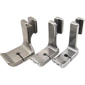 ckpsms Brand #36069DG High Shank Sewing Machine Double Welt Piping Presser Foot Compatible with JUKI Brother Singer CONSEW Industrial Single Needle Sewing Machines (1/8+3/16 +1/4)