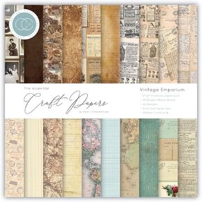 CRAFT CONSORTIUM LTD Vintage Emporium, 20 Designs Craft Consortium Double-Sided Paper Pad 6"X6" 40/Pkg
