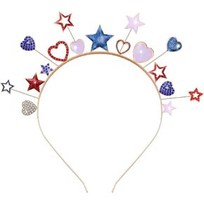 ARATLENCH American Flag Headband for Women Girls 4 th of July Star Red White Blue Patriotic Hairband Party Favors Accessories