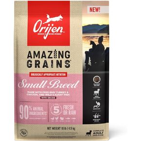 ORIJEN Amazing Grains Small Breed Dry Dog Food Recipe, 10lb