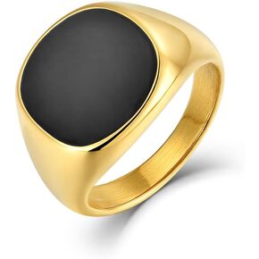 Mens Ring Stainless Steel Classic Simple Business Style Gifts for Men and Women