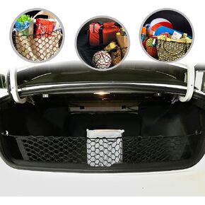 Envelope Style Trunk Mesh Cargo Net for Kia K5 LX LXS GT-Line EX 2021-2024 - Premium Trunk Organizer and Storage - Best Car Organizer for Kia K5