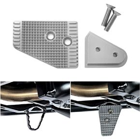 For BMW R1250GSA R1200GS LC ADV R1200 R1250 GS 2013-2023 Motorcycle Rear Foot Brake Lever Pedal Enlarge Extension Pad (Silver)
