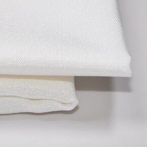 59" Wide 4.0 OZ Fabric by 100% Polyester All-White Solid Col Fabric, for Party Derss by The Yard (36Inch & All-White)