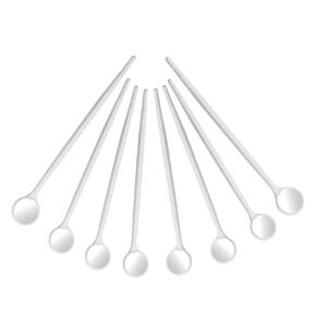 Permotary 50 PCS Oral Mirrors Disposable Dental Exam Mirrors Professional Dental Teeth Dentist Mirrors Plastic Dental Mouth Mirror (White)