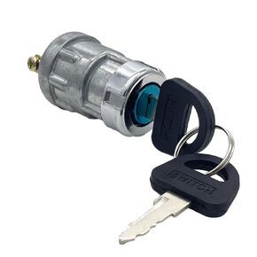 Ignition Starter Switch 3 Position 3 Connection Terminal 2 Keys for Car, Moto,Tractor,Forklift,Truck,Scooter,Trailer, Agricultural,Modified Car Pit Quad Go Kart UTV Off/On/Start，Tractor Key Switch