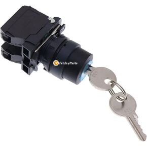 FridayParts Ignition Switch with 2 Keys 149536 for Skyjack Scissor Lift SJ12 SJ16 SJII 3215 SJII 3219 SJIII 3215 SJIII 3219 SJIII 3220 SJIII 3226 SJIII 4626 SJIII 4632 SJIII 4740