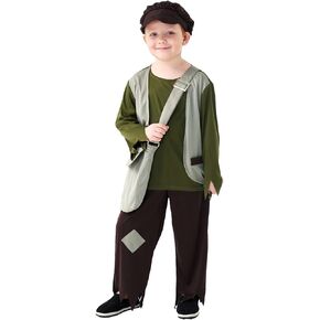 Kids Victorian Poor Boy Costume Boys Colonial Pioneer Costume Villager Boys Cosplay Costume Halloween Funny Dress Up