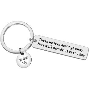 Xiahuyu Loss of Dad Memorial Gifts Keychain Sympathy Gift In Memory of Dad Gift Remembrance Gift Loss of Father Sympathy Gift