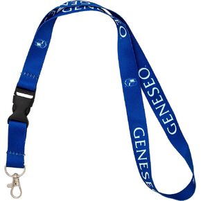 Desert Cactus State University of New York Geneseo Lanyard SUNY Knights Car Keys ID Badge Holder Keychain Detachable Breakaway Snap Buckle (Blue)