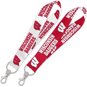 NCAA University of Wisconsin 53696011 Lanyard Key Strap, 1"