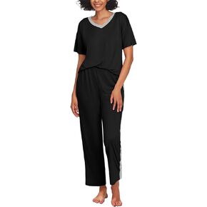 HiMONE Pajamas for Women Set Cute Pajama Sets Cooling Viscose from Bamboo soft Pj 2 piece Lounge Sets