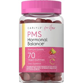 Carlyle PMS Hormone Balance Supplement | 70 Gummies | Vitamin Complex for Women | with Iron | Vegan, Non-GMO, Gluten Free | for Her