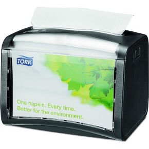 Tork SCA Xpres snap Signature Napkin Dispenser 623200, Black, 8 x 6.5 x 6.5 inches