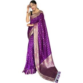 Banarasi Silk Zari Woven Saree with unstitched blouse