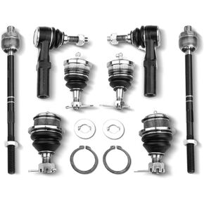 A-Premium Set of 8, Front Upper Lower Ball Joint, Inner Outer Tie Rod End, Compatible with Ford Explorer 2006-2010, Explorer Sport Trac 2007-2010, Mercury Mountaineer 2006-2010