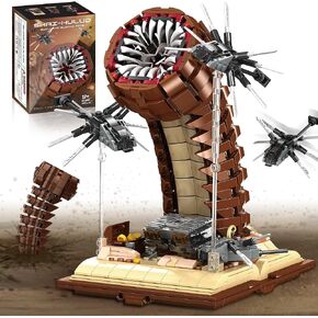 Sandworm Monster Building Blocks for Adults, Equipped with Suspended Ornithopter Building Set for Boy 8-12, Classic Movie Construction Building Blocks Toy for Movie Fans, 1688Pcs