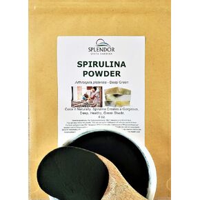 Spirulina Powder Soap Making Supplies Natural Colorant - Finely Ground Dye Pigment Powder (4 oz) for Handmade Soap, Cosmetics & More DIY Splendor Santa Barbara