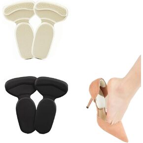 2 Pairs Heel Pads for Shoes That are Too Big Women Slip rub Heel Protectors for Pain self-Adhesive Heel Grips Shoe fillers
