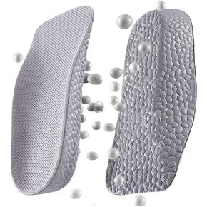 Height Increase Insoles - Orthopedic high Pads，Foot Arch Contour Shoes Lifts for Men Women, Orthopedic Heel Lift Cushion Gel (Men-Gray, 3.5 CM)