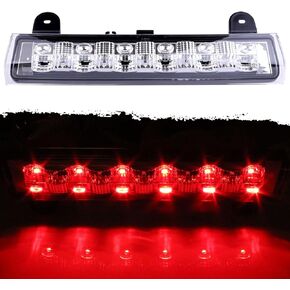 ضوء الفرامل الثالث مناسب لسيارة Chevy 2000-2006 لـ GMC 2000-2006 ضوء إيقاف عالي LED لسقف الكابينة الخلفي في المنتصف جبل الفرامل إيقاف ضوء البضائع الخلفي (عدسة واضحة)