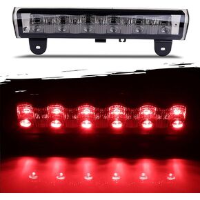 3rd Brake Light Fit For Chevy 2000-2006 For GMC 2000-2006 High Mount Stop Light LED Rear Cab Roof Center Mount Brake Stop Tail Cargo Light (Clear Lens)
