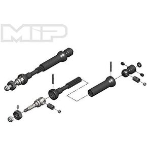 MIP CVD Drive Kit Front 87mm - 112mm with 10mm x 5mm Bearing MIP18150 Electric Car/Truck Option Parts
