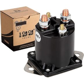 10L0L 48 Volt Solenoid for Club Car DS 1995-1997 Electric,4 Terminal Premium Golf Cart Solenoid, Replace OEM 101807001, 0876/1118
