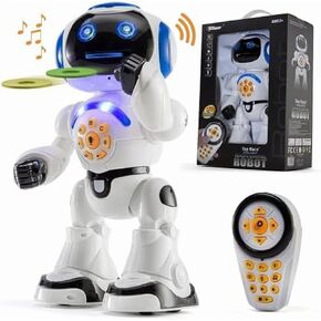 Programmable LED RC Robot Toys - Interactive 12" Tall Dancing & Talking Robot for Kids