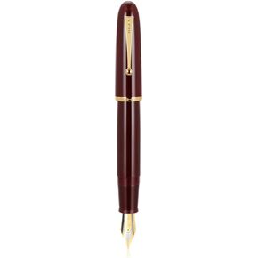 Jinhao 9019 Fountain Pen #8 Medium Nib, Black with Golden Clip Big Size Resin Office Writing Pen with High Capacity Ink Converter