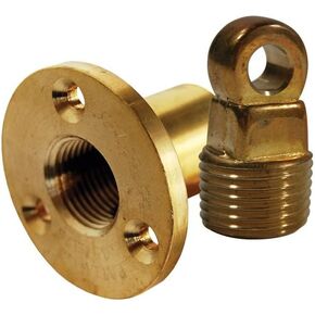 SeaSense Drain- One -Way Safety Plug, Gold, 1/2" NPT