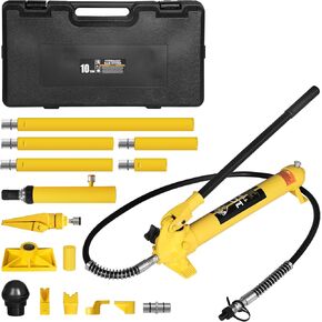 Porta Power Kit 4 Ton Hydraulic Auto Body Jack Ram Portable Frame Repair Tools Car Jack Kits Auto Shop Set with Blow Mold Carrying Storage Case