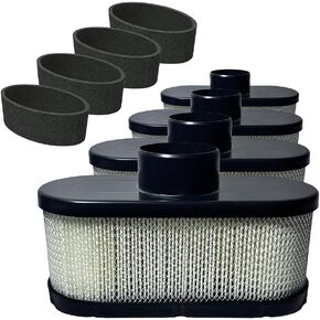 4 Pack 11013-0752 Air Filter for Kawasaki FR691V FR651V with 11013-7046 Pre Filter, Fit for FR730V FS481V FS541V FS600V FS651V FS691V FS730V Engine Air Filter Replace 11013-7047 11013-0726 11013-7049