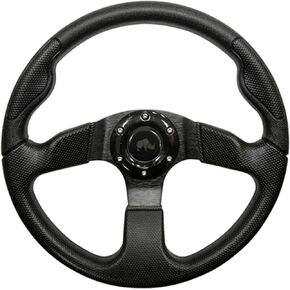 Red Hawk RHOX RHOX Steering Wheel, Formula GT Black Grip/Black Spokes 13" Diameter