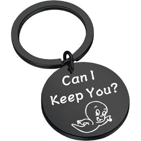 FAADBUK Cartoon inspired Gift Ghost Keychain Can I Keep You Halloween Horror Gift