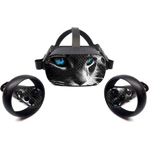 MightySkins Carbon Fiber Skin for Oculus Quest - Aztec Deer | Protective, Durable Textured Carbon Fiber Finish | Easy to Apply, Remove, and Change Styles | Made in The USA (CF-OCQU-Aztec Deer)