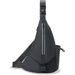Sling Bag Waterproof Crossbody Backpack Shoulder Chest Bag Waist Packs Reflective Travel Bike Gym Bag With Water Bottle for Men and Women