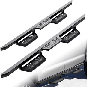 KYX Running Boards & Steps Nerf Bars Fit for 2019-2024 Dodge Ram 1500 Crew Cab(Exclude 2019-2024 Ram 1500 Classic), A Pair 6 inch Car Door Side Steps Nerf Bars Truck Boards Step Rails-Triple Stairs