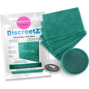 Women’s Gas Relief for Adults, Ends Odor & Sound, Flatulence Charcoal Underwear Helper. Flatulence Gas Relief Pads. Gas Relief: Absorber, Deodorizer, Neutralizer, Filter, Silencer,& Anti-Gag Gift PW-5