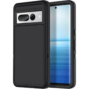 حافظة I-HONVA لهاتف Google Pixel 7 Pro مع حافظة بمشبك حزام مقاومة للصدمات والغبار/السقوط 3 طبقات لحماية الجسم بالكامل، حافظة متينة شديدة التحمل لهاتف Google Pixel 7 Pro 6.7 بوصة، تركواز