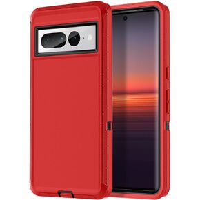 I-HONVA for Google Pixel 7 Pro Case with Belt Clip Holster Shockproof Dust/Drop Proof 3-Layer Full Body Protection Rugged Heavy Duty Cover Case for Google Pixel 7 Pro 6.7 inch,Turquoise