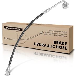 A-Premium Front Passenger Brake Hydraulic Hose Compatible with Ford Models - For F-250 1995-1997, For F-250 HD 1997, For F-350 1995-1997, RWD - Replace# F5TZ2078A