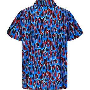 قميص هاواي صيفي للرجال غير تقليدي بأزرار سفلية بأكمام قصيرة للجنسين زهور لحفلات الشاطئ وزهور الفلامنغو جديد in Kuwait